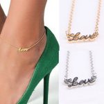কোডঃ ANK05; Golden Color Love Anklet (For 1 Leg)