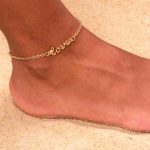 কোডঃ ANK05; Golden Color Love Anklet (For 1 Leg) - Image 2
