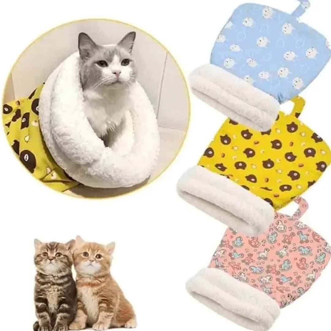 CSB00.jpg কোডঃ CSB01; Yellow (1 Piece) Cat Sleeping Bag - Image 1