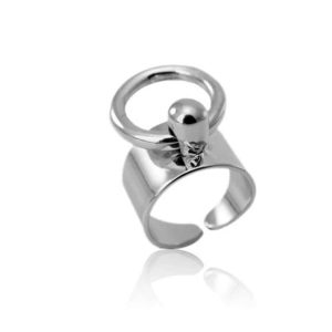 কোডঃ FR05; Silver Plated Finger Ring
