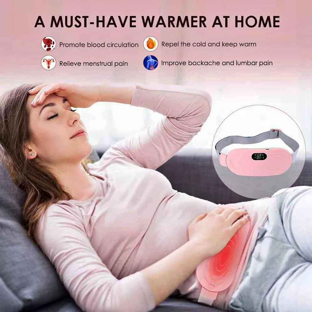 HPP01_3.jpg কোডঃ HPP01; Portable Period / Menstrual Heating Pad with Vibration Massage - Image 1