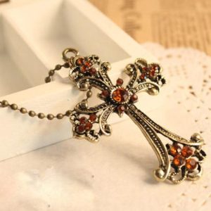 কোডঃ PND03; Antique Bronze Cross Pendant