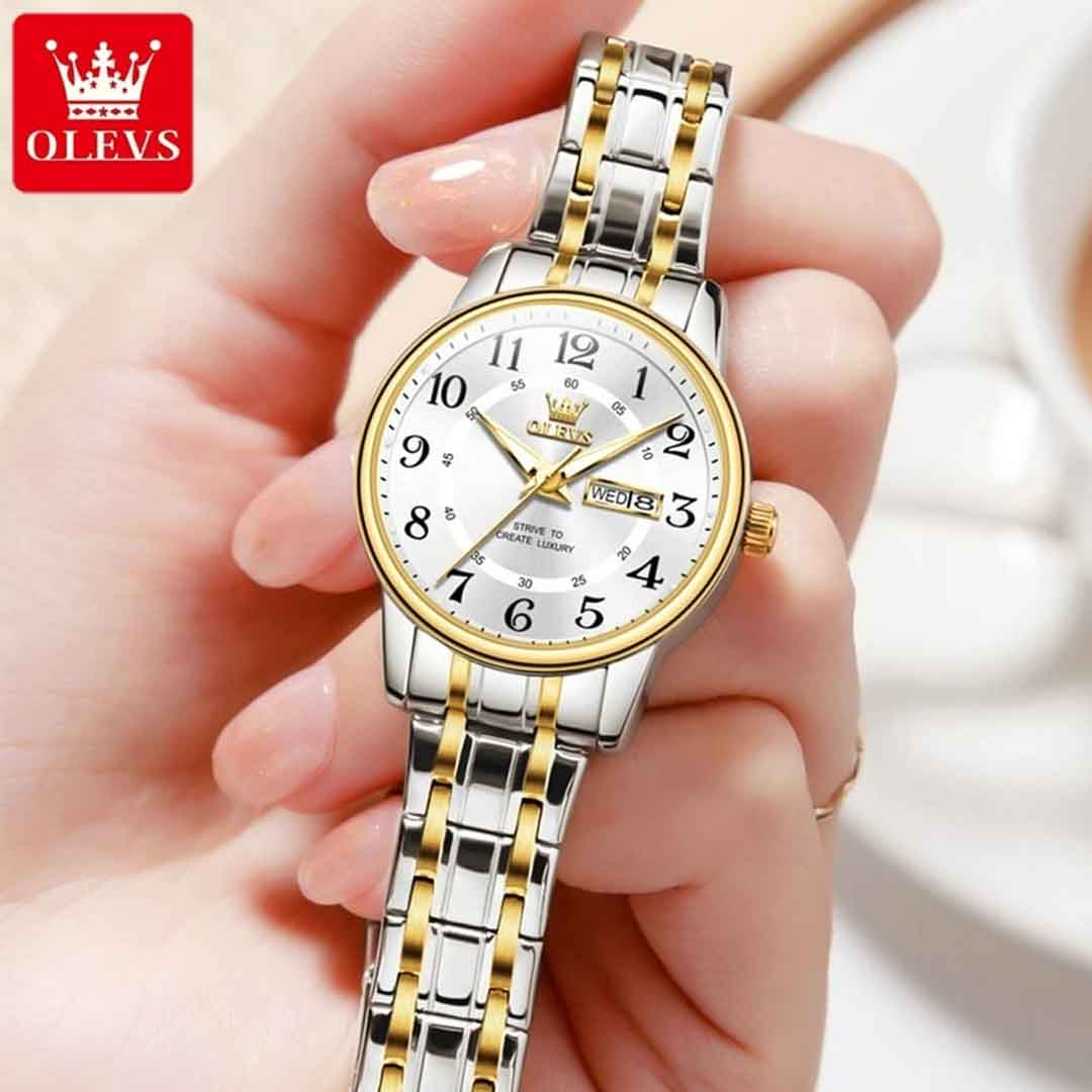 OLL17b.jpg কোডঃ OLL17b; Olevs Ladies Watch - Image 1