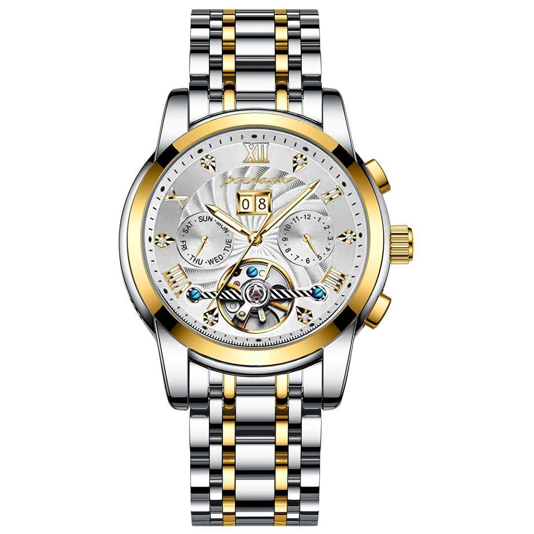 PDR12g.jpg কোডঃ PDR12g; Poedagar Luxury Automatic Mechanical Watch - Image 1