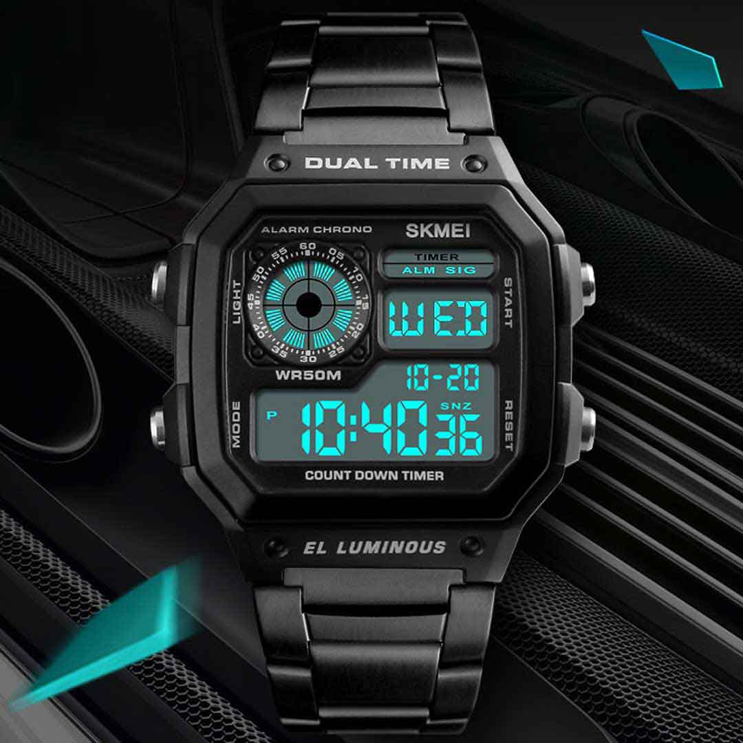 SK08b.jpg কোডঃ SK08b; SKMEI Watch - Image 1